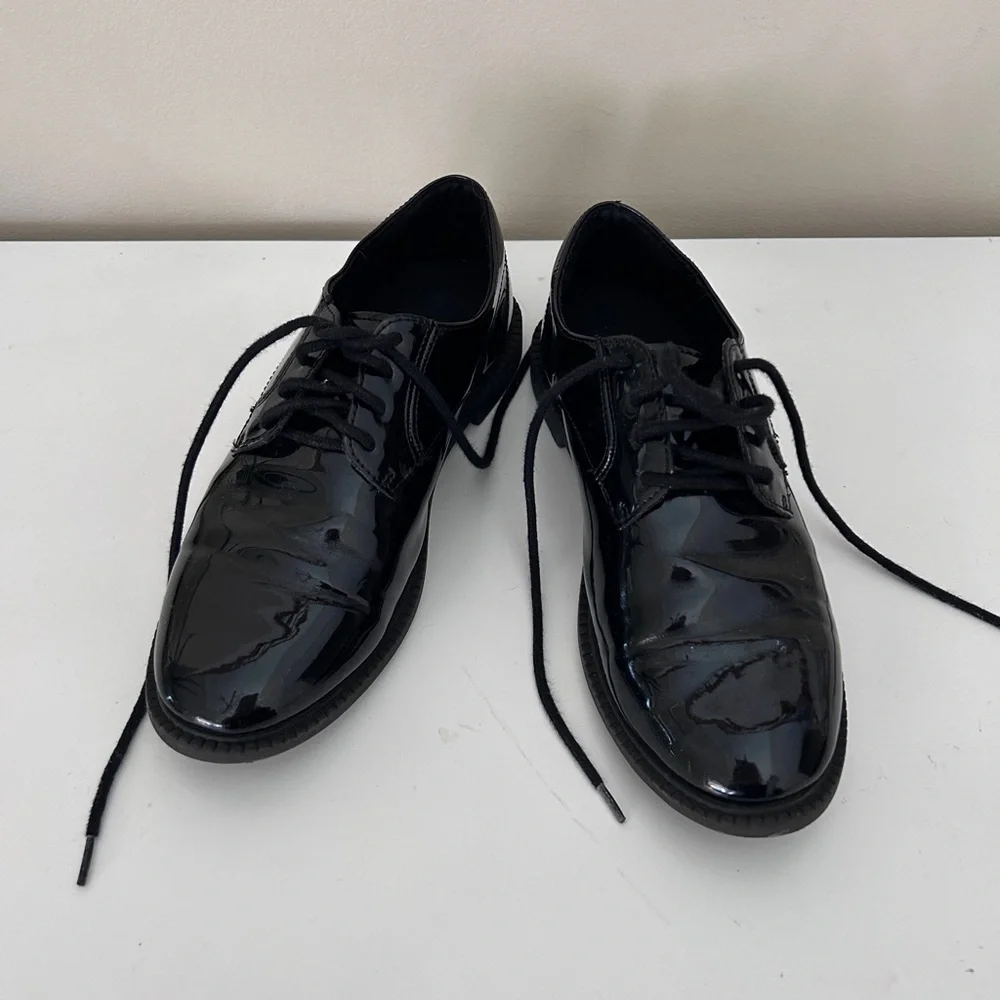 Black Glossy Dress Shoes for Boy